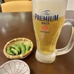 Rakutenchisupatembouresutoran - 生ビール