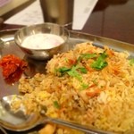 ケララの風II - 2014/２月より新メニュー。チキンビリヤニ。