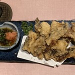 飯綱 - オコゼの唐揚げポン酢