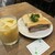 ニューアストリア - 料理写真:ミックスジュース、カツサンドA野菜入り