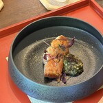 Kamakura Ichi - キンメの鱗焼き　青のりと生ワサビソース