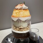 POSS COFFEE - 『tiramhjsu pudding parfait¥1,350』 『Americano¥550』