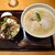 麺や 一途 導 - 料理写真:そぼろ丼、カレークリーミー麺