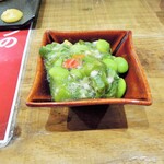 牛タン天晴 - 夏野菜と昆布の和え物