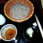 胡蝶庵 仙波 - 手挽き笊蕎麦
      付け汁は笊蕎麦１枚頂いた後でも全く濁りが有りません