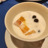 中国四川料理 桃花源 - 桃花源麺セットの杏仁豆腐