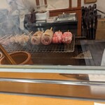 串焼 大助 - 焼き場