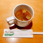 洋食の店 もなみ - ランチのスープ