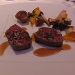 オテル・ド・ヨシノ - 熊野牛のロース　季節の温野菜