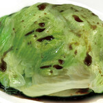 Warm lettuce with special soy sauce
