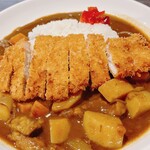 龍のかくれんぼ - 気まぐれ牛すじカレー＋アボ豚トンカツトッピング③