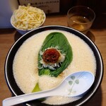 Mendo Koro Tsurumaya - 鶴舞屋の担々麺チーズリゾット付き1150円 麺大盛り150円