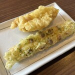 てごね家 笠懸店 - かしわ天+ちくわ天