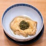 柚木元 - 2024.4 東寺湯葉 叩きわらび乗せ