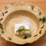 柚木元 - 2024.4 焼き胡麻豆腐（自家製胡麻豆腐）蕗の薹味噌（白味噌ベース）