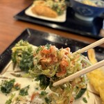 丸亀製麺 - 海老の量、たっぷりめよ