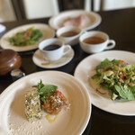 ナポリのかまど - 前菜　フリッタータ&カポナータ、サラダ