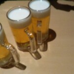 彩屋 札幌駅前店 - ビールで乾杯だ