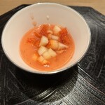 1022 - 苺の杏仁豆腐
