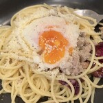 人間関係 cafe de copain - 私が食べれるギリギリの硬さの温玉