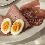 チーロ - ハム系の盛り合わせ　玉子なんですね