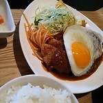 ももやま - 再訪２０１４・２　ハンバーグカツ９００円