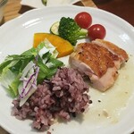 キッチン ブルー グローブ - 再びワンプレート