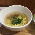 キッチン ブルー グローブ - 玉子&茸のスープ