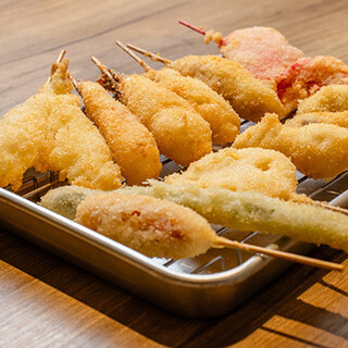 《오사카 명물》사쿠후와 식감의 꼬치 커틀릿 ◆좋아하는 식재료를 마음 가기까지♪