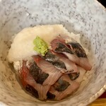 信州蕎麦 誉 - あじ丼＆とろろ2種盛り丼ミニ＠350円
