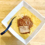 三河ラーメン 日本晴れ - 三河式豆乳坦々麺(赤)　1200円