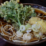 そば処 はるな - ハゼ天そば＠税込520円＋春菊天＠税込130円