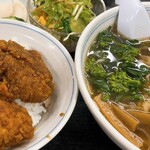 つかさ苑 - Oセット(半ソースカツ丼・ラーメン)