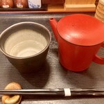 Teuchi Soba Tempura Naoto - 蕎麦焼酎「蕎麦和尚」の蕎麦湯割りセット(600円)