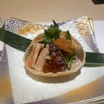 かに祥 - 蟹姿盛り雲丹イクラ添え