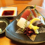 日本料理 梅林 - 『お造り』和歌山産 けんけんカツオ、関アジ、イカ