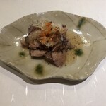h Sushiya Maken - マグロのホホ肉のソテー？　美味しかった。