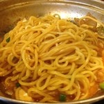 ホルモン やまと - 汁なし坦々麺みたいになった
追いダシは￥５０かかるそうなのでケチった（笑）