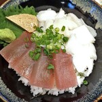 Enjoi - 「週替わりランチ」の えんがわマグロ丼