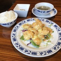 横浜中華街 重慶飯店 本館 - 週替わりランチ　C 海老のマヨネーズ
