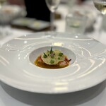 CHIADO - Lobster cream, corn bread crisp, coriander mousse
