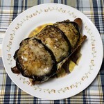 ブーランジェリー スドウ - 茄子炭焼きソーセージの豪快タルティーヌ