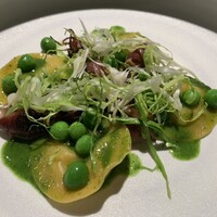 TACUBO - 雪室熟成メークインのラビオリ　富山産蛍烏賊