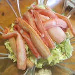 谷中 鳥よし - かにサラダ