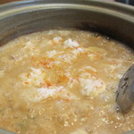 谷中 鳥よし - あんこう鍋の〆は雑炊