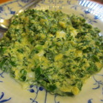 谷中 鳥よし - ニラ玉とじ