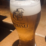 Washoku To Tachiguizushi Nachura - エビス生ビール