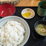Tankuma - 卵かけご飯定食（大）600円（2024年4月）