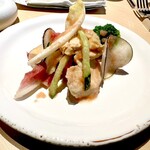 THE RESTAURANT - Ｐさん◇伊達鶏と春大根のサラダ仕立て柚子明太子ソース