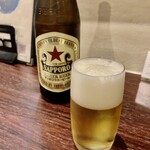 宵ノねこ - 瓶ビール サッポロラガー